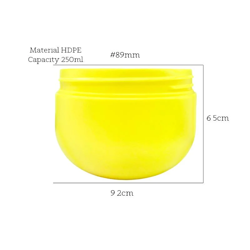 Basic Customization Luxury Cosmetic Packaging Containers Empty 250ml Round 8 Oz Plastic Jar with Lids