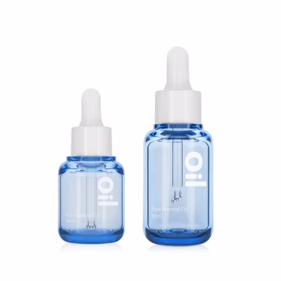 Botellas cosméticas redondas de envases de plástico PETG de 50 ml