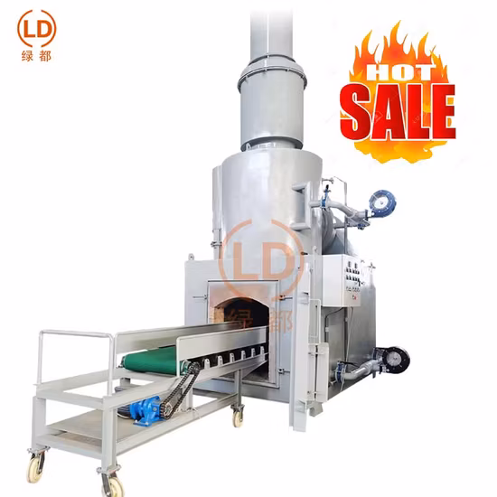 Precio de fábrica del crematorio del animal doméstico del incinerador del animal del horno de la cremación