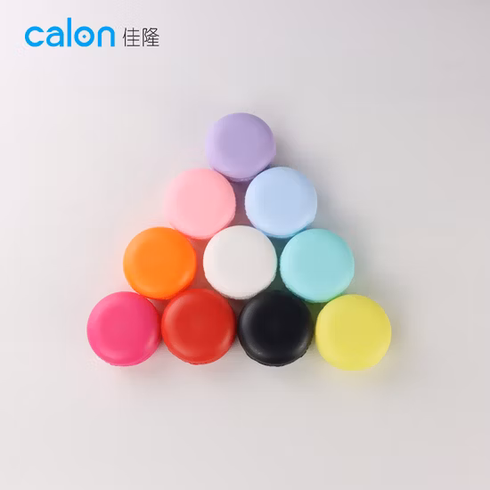 Tarro de crema de macarrón de plástico de 10g, tarro dispensador de base líquida cosmética