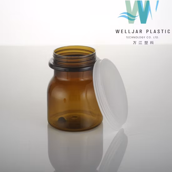 Botella de embalaje Tarro cosmético de plástico para mascotas de 180 g